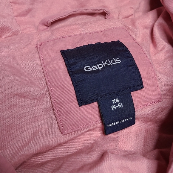 Gap Kids | Girl Dusty Pink Coat sz 4-5 - Picture 3 of 4
